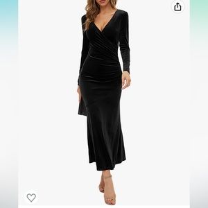 Black suede dress worn once.